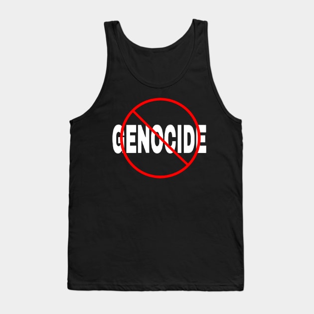 🚫 GENOCIDE - Front Tank Top by SubversiveWare